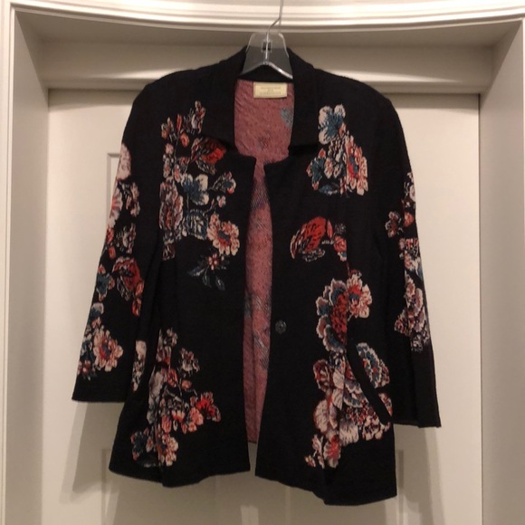 Moulinette Soeurs Sweaters - Floral knit sweater